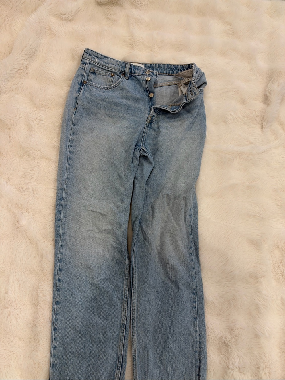 Zara Classic Light Blue Women's Straight-Leg Jeans